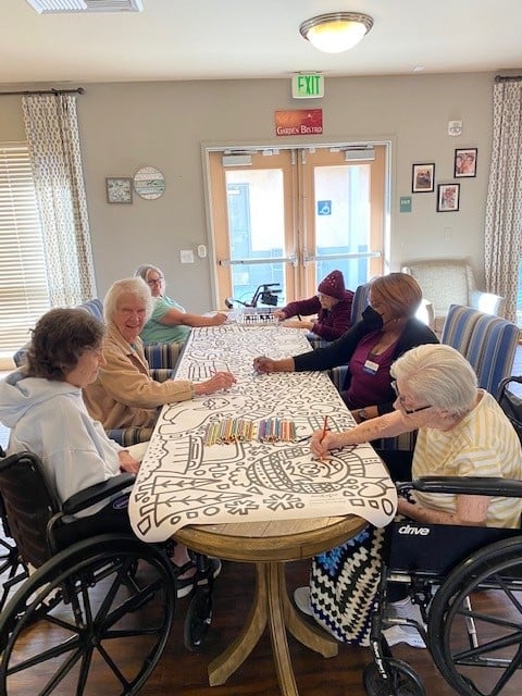 Meadow Oaks of Roseville Residents Coloring
